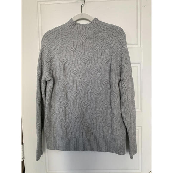 Cable Sweater Mock Neck - Picture 2 of 8